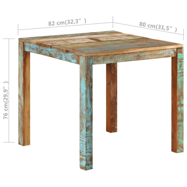 Esstisch Altholz Massiv 82x80 cm