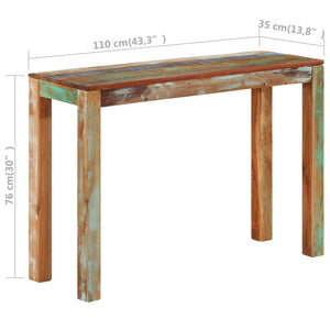 Konsolentisch Altholz Massiv 110 cm