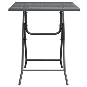 Gartentisch 60x60x72 cm Streckmetall Anthrazit