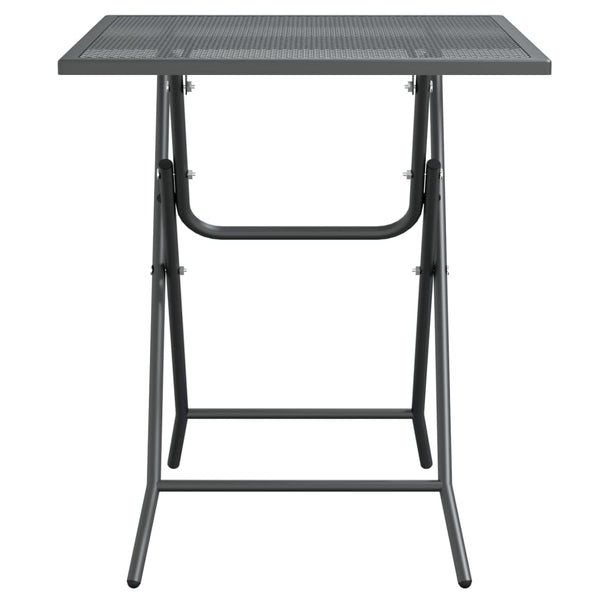 Gartentisch 60x60x72 cm Streckmetall Anthrazit