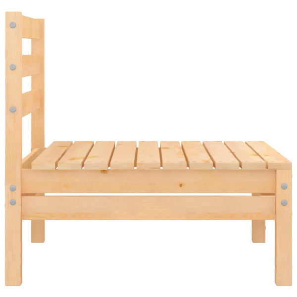 2-Sitzer-Gartensofa Kiefer Massivholz