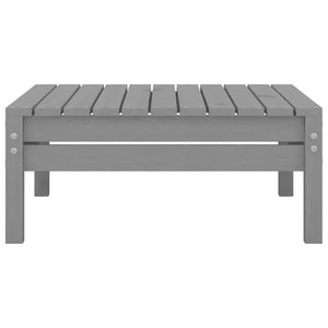 3-tlg. Garten-Lounge-Set Grau Kiefer Massivholz