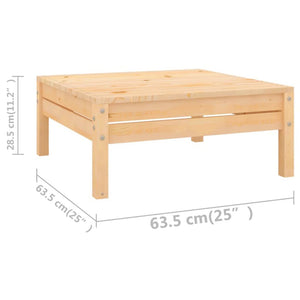 9-tlg. Garten-Lounge-Set Kiefer Massivholz