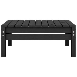 4-tlg. Garten-Lounge-Set Schwarz Massivholz Kiefer