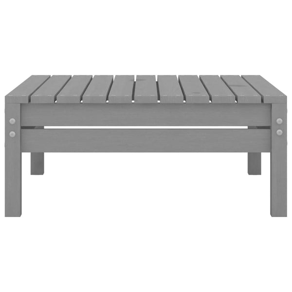 7-tlg. Garten-Lounge-Set Grau Kiefer Massivholz