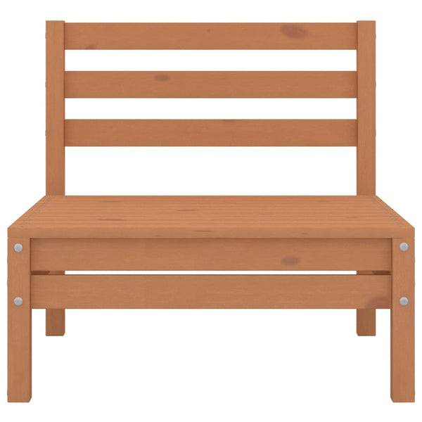 6-tlg. Garten-Lounge-Set Honigbraun Massivholz Kiefer
