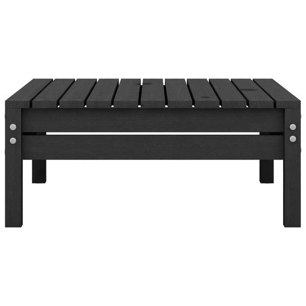8-tlg. Garten-Lounge-Set Schwarz Massivholz Kiefer