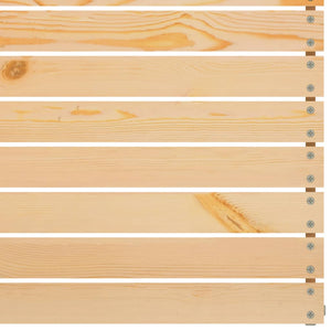 3-tlg. Garten-Lounge-Set Massivholz Kiefer