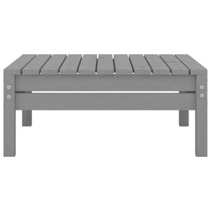 3-tlg. Garten-Lounge-Set Grau Massivholz Kiefer