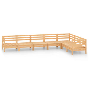 7-tlg. Garten-Lounge-Set Massivholz Kiefer