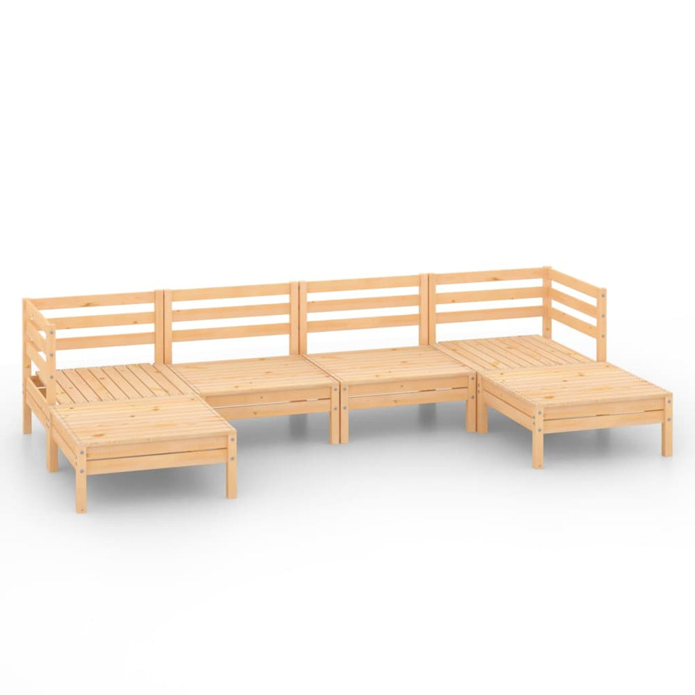 vidaXL Ensemble de mobilier de jardin 6 pcs Bois de pin massif