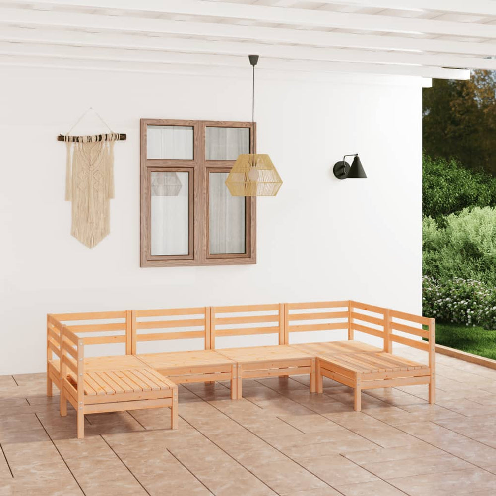 vidaXL Ensemble de mobilier de jardin 6 pcs Bois de pin massif