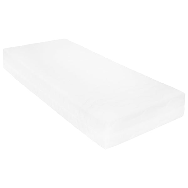 vidaXL Lit de repos avec matelas 90x200 cm Gris Pin Massif