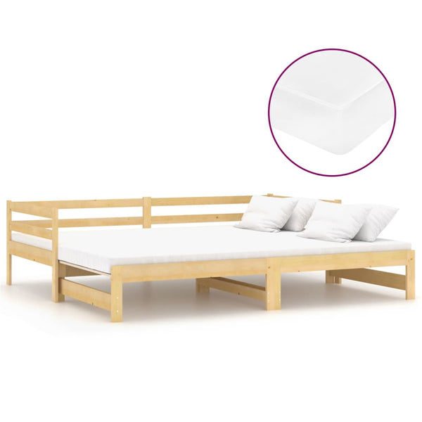vidaXL Lit de repos gigogne 2x(90x200) cm Pin massif