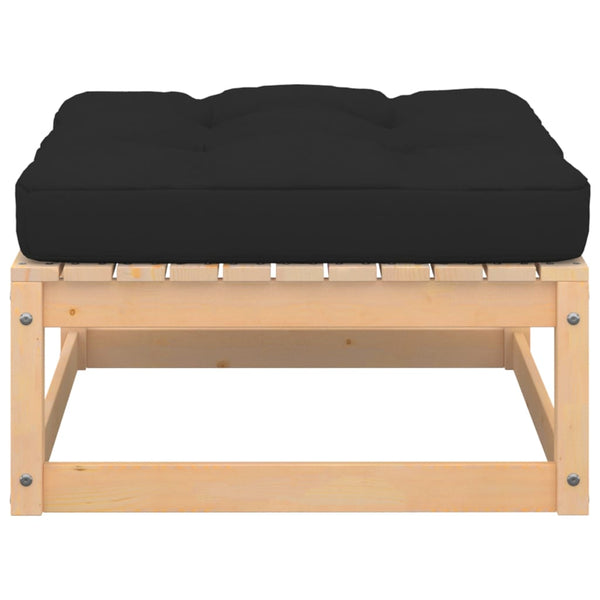 vidaXL Salon de jardin 5 pcs avec coussins Bois de pin massif