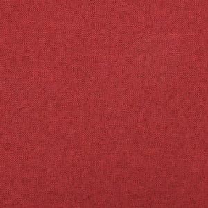 Hocker Weinrot Leinenoptik mit Stauraum