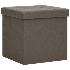 Hocker mit Stauraum 2er-Set Braun