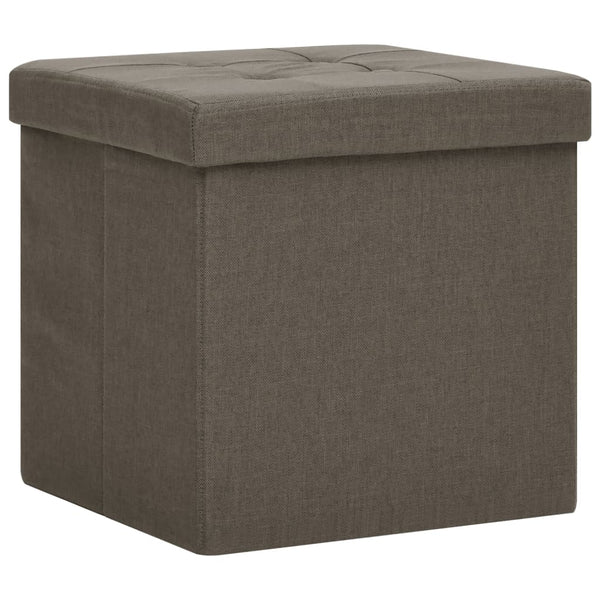 Hocker mit Stauraum 2er-Set Braun