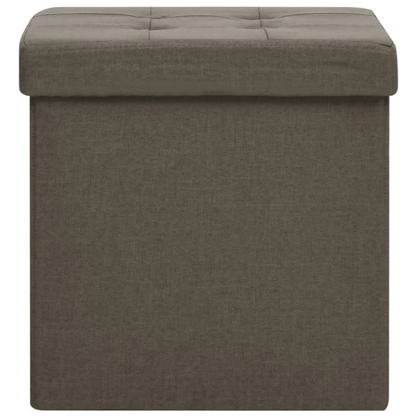 Hocker mit Stauraum 2er-Set Braun
