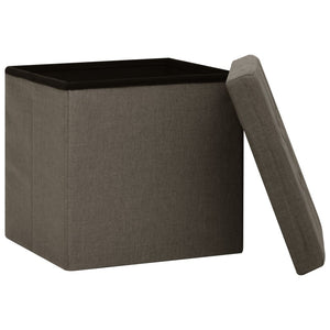Hocker mit Stauraum 2er-Set Braun