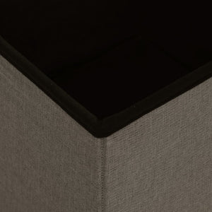 Hocker mit Stauraum 2er-Set Braun