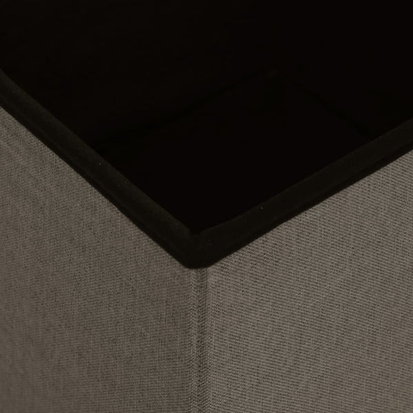 Hocker mit Stauraum 2er-Set Braun