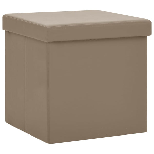 Hocker Cappuccino-Braun mit Stauraum