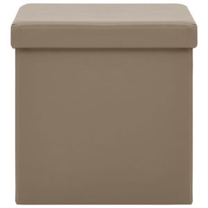 Hocker Cappuccino-Braun mit Stauraum