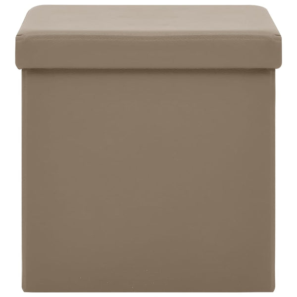 Hocker Cappuccino-Braun mit Stauraum