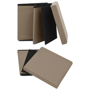 Hocker Cappuccino-Braun mit Stauraum