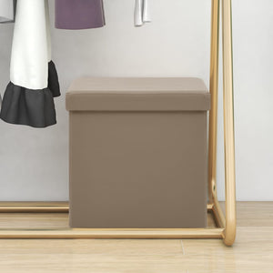 Hocker Cappuccino-Braun mit Stauraum