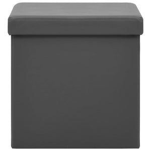 Hocker mit Stauraum 2er-Set Grau