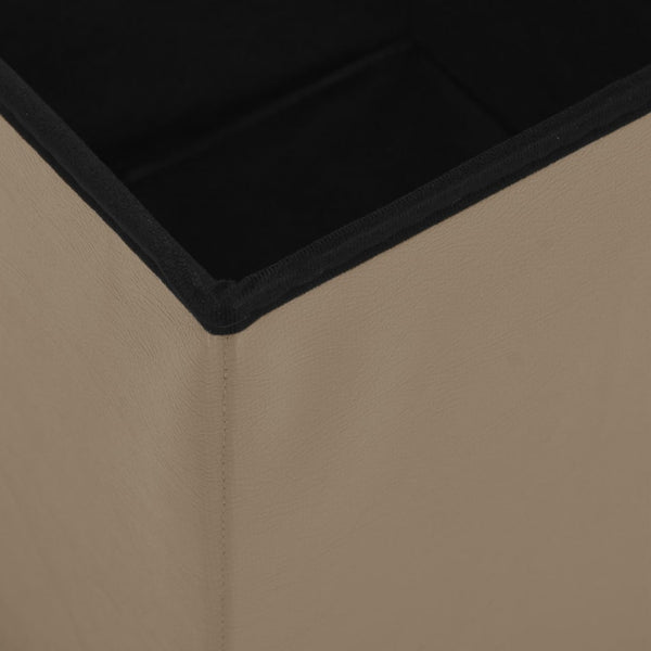Hocker mit Stauraum Cappuccino-Braun 2er Set