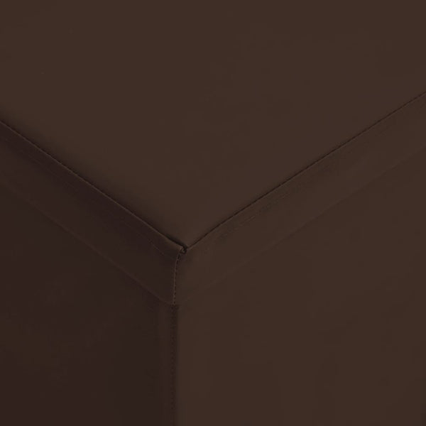 Faltbare Sitzbank Braun PVC mit Stauraum