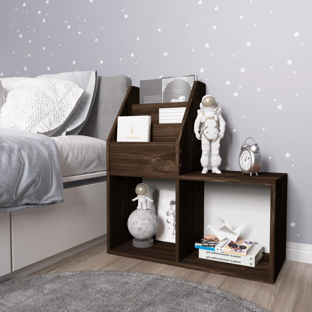 Kinder Bücherregal Räuchereiche