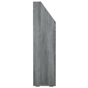 Kinder Bücherregal Betongrau 71x30x114 cm