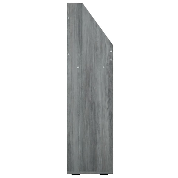 Kinder Bücherregal Betongrau 71x30x114 cm
