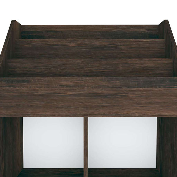 Kinder Bücherregal Räuchereiche, 71 cm
