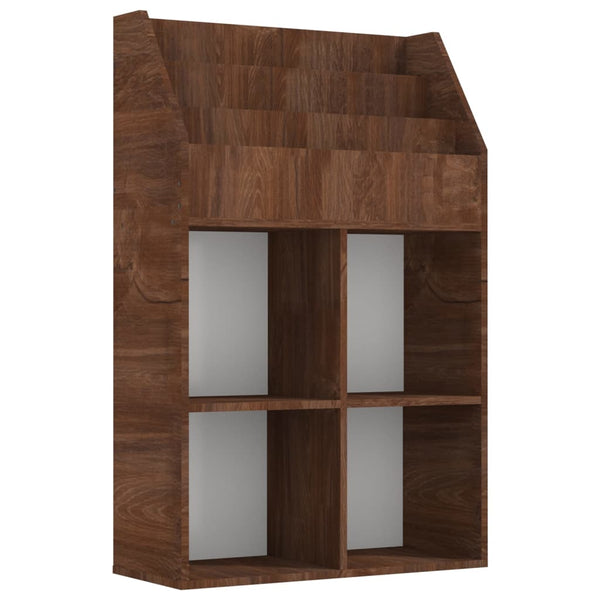 Kinder Bücherregal Braun Eiche 71x30x114cm