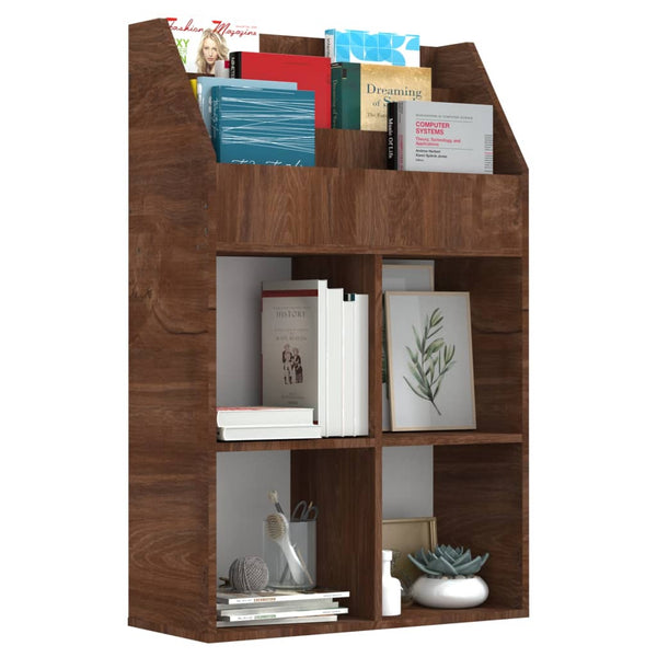 Kinder Bücherregal Braun Eiche 71x30x114cm