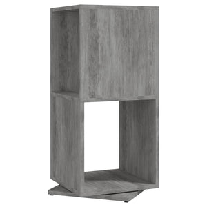 Drehregal Betongrau, 75,5 cm hoch