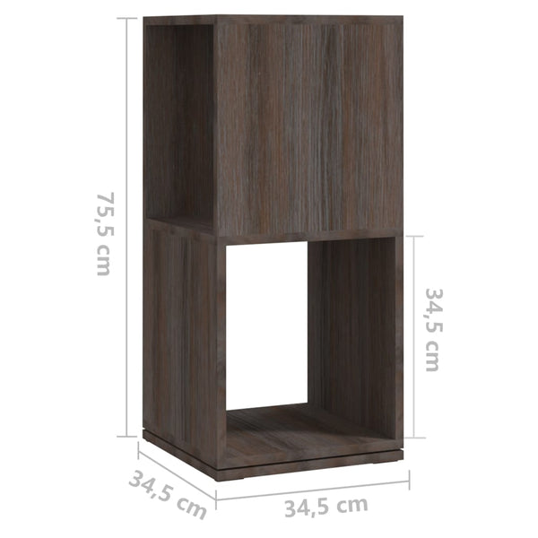 Drehregal Grau Sonoma-Eiche 75,5cm
