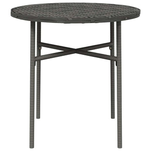Beistelltisch Grau 45 cm Poly Rattan