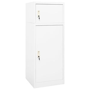 Weißer Sattelschrank aus Stahl, 140 cm