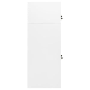 Weißer Sattelschrank aus Stahl, 140 cm