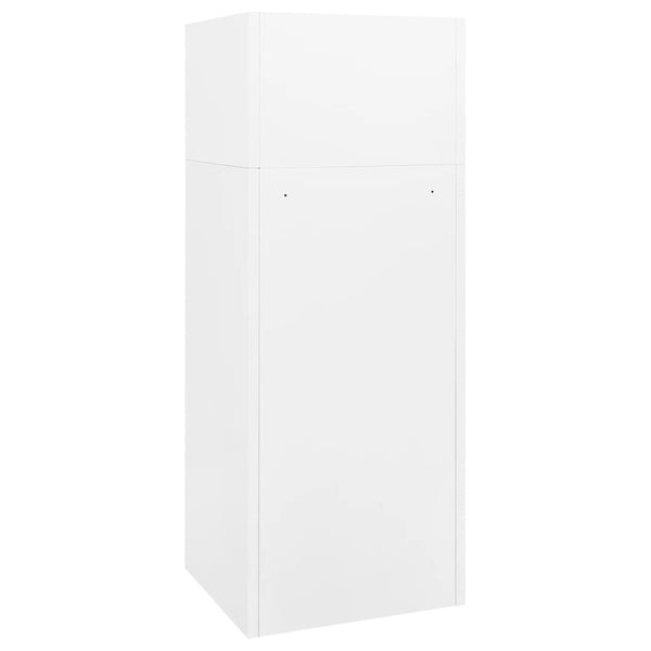 Weißer Sattelschrank aus Stahl, 140 cm