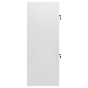 vidaXL Armoire à selles gris clair 53x53x140 cm Acier