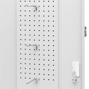 vidaXL Armoire à selles gris clair 53x53x140 cm Acier