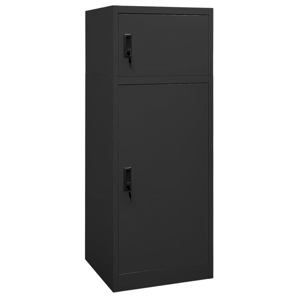 Sattelschrank Anthrazit Stahl 53x53x140cm