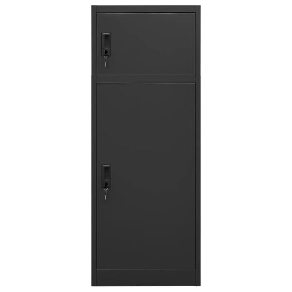 Sattelschrank Anthrazit Stahl 53x53x140cm